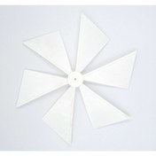 Resim ALION Beyaz Bodrum Yel Değirmeni 27cm Dekoratif Pervane Rüzgar Gülü Stili 