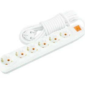 Resim Nilson 6'lı 5 Metre Topraklı Anahtarlı Grup Priz 