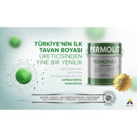 Resim Permolit Permomax Antibakteriyel Küf Önleyici Tavan Boyası 3.5 Kg 