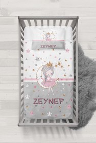 Resim özgürce Yumuşak ve Şık Bebek Beşik Nevresim Takımı, Rahat Uyku İçin Idealdir 