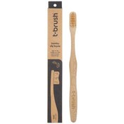 Resim T-Brush Bambu Krem Diş Fırçası Orta Sert 