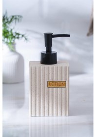 Resim Acar Vega Bej Dikdörtgen Sıvı Sabunluk - 17 Cm Bej 