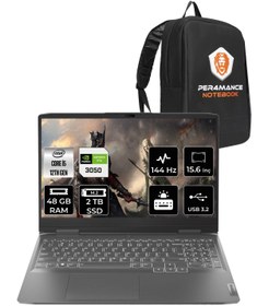 Resim LENOVO LOQ i5-12450H 48GB 2TB SSD RTX3050/6GB 15.6" FHD 144Hz W11 