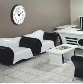 Resim 47 Cm Büyük Rakamlı Okunaklı Ofis Işyeri Otel Odası Duvar Saati Beyaz 