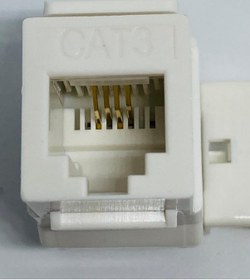 Resim S-Tech Cat 3 UTP 180 Derece Keystone Jack 