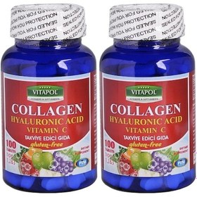 Resim Vitapol Collagen Hyaluronic Acid Vitamin C 2 Adet 100 Tablet 