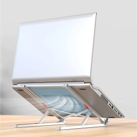 Resim Braventa Collection X2 Taşıma Çantalı Alüminyum Notebook Laptop Standı Gümüş 