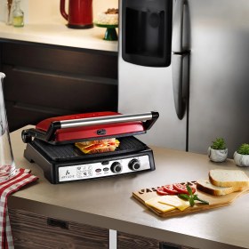Resim Renkli Multi Grill Tost Makinesi, Lezzetli ve Pratik Kullanım Için Ideal 