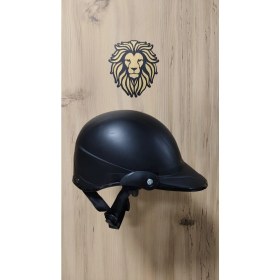 Resim Leos Motor Jokey Kask Siyah Renk Açık Yüz Modeli Yerli Üretim Toka Bağlantılı 