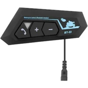 Resim Su Geçirmez Motosiklet Kask Kulaklık 1000MAH Batarya - Lisinya 