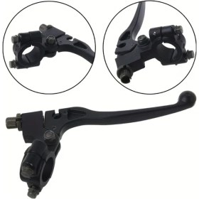 Resim Tongdashop Siyah Motor Tutacakları - Reflektörlü Ayna Bağlantısı, Büyük Boynuz Braketleri, Siyah Kauçuk Tutmaçlar Ve Metal Kollar İle Motosiklet Ve Atv Aksesuarları 