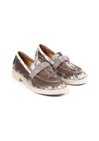 Resim Bestello Taşlı Termoplastik Loafer 281-9038 Kadın Ayakkabı Gri 