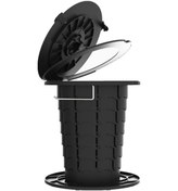 Resim Chuangyinshop Black- 1 Adet Taşınabilir Katlanır Kamp Tuvaleti Yıkanabilir Plastik Acil Durum Tuvaleti 