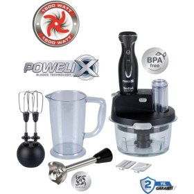 Resim Tefal Dilimleyici ve Rende 4 Bıçaklı Powelix 1500W Güç 1,5 Litre Cam Hazneli Mutfak Robotu + Hassas Mutfak Tartısı 