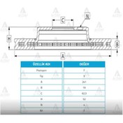 Resim Fren Diski Accent 03-06 Admıre / Ön Havalı 241-4 