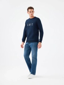 Resim Loft Regular Fit Lacivert Erkek Sweatshirt Lf2041102 Lacivert 