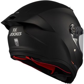 Resim AXXIS Motosiklet Kask Full Face ECE 22.06R Fenix Solid A1 Matt Black Motor Kaskı 