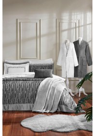 Resim Özdilek Velluto Çeyiz Seti 27 Parça - Gri Gri 