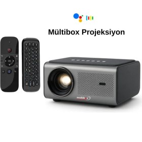 Resim Multibox Bright Superior Gy800 Otomatik Odaklamalı 1080p Android Projeksiyon M8 Kumandalı 