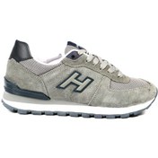 Resim Hammer Jack Peru Hakiki Deri Gri Kadın Spor Ayakkabı - 545251473 