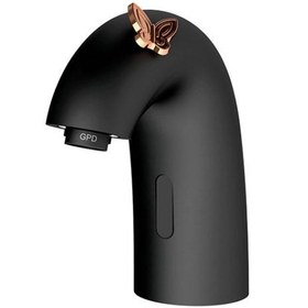 Resim Fotoselli Lavabo Bataryası (Tek Su Girişli) Siyah(Rose Kelebek) Flb10-2-Srk Gpd 