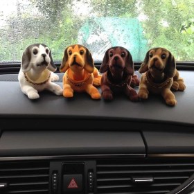 Resim Süslen Oto Sarı Kafa Sallayan Köpek Yapışkanlı Adet 