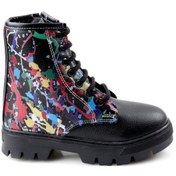 Resim Papuçcity Arz 02339 Kız Çocuk Kürklü Termal Bot Krem 