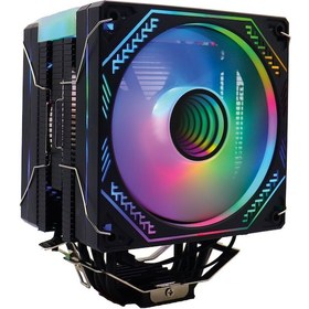 Resim Zoko Ice Pro Bp4 Siyah Auto Rainbow Fanlı Kule İşlemci Fanı 