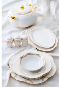 Resim Acar Lillian 12 Kişilik 60 Parça Porselen Yemek Takımı 