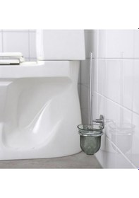 Resim Bröfjarden Tuvalet Fırçası Duvara Monte Krom 