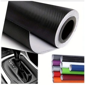 Resim Willowhaven Altın Renk 11.81x50 İnç Yüksek Kaliteli Su Geçirmez Dayanıklı Araç Kaplama Karbon Fiber Film 