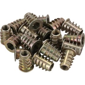 Resim Seeppitous 20 Adet M6X 15MM Altıgen Soket Vidalı Iplik Ahşap Için Somun Ekle (Yurt Dışından) 