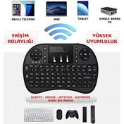 Resim Işıklı Kablosuz Mouse Özellikli Mini Türkçe TV Uyumlu Klavye Technow