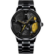 Resim Novahub Sarı Saatler Erkek Spor Saatleri Erkek Saatleri Kuvars Spor Jant Göbek Çarkı Kuvars Kol Saati Gümüş 