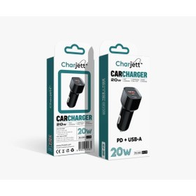 Resim CHARJETT Çift 20w Bağlantı Noktalı Usb Araç Şarj Cihazı 