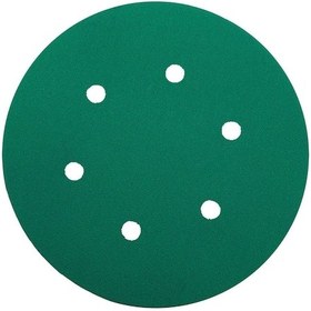 Resim Yeşil Esnek Cırtlı Disk Zımpara 150 Mm 6 Delikli 400 Kum 