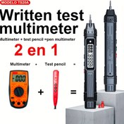 Resim Dijital Multimetre Kalem Tipi Voltaj Test Cihazı: AC/DC Voltaj, Direnç ve Daha Fazlasını Hassas Bir Şekilde Ölçün! 