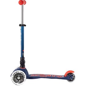 Resim Micro Mini Micro Deluxe Foldable Led Unisex Çocuk Mavi Scooter 