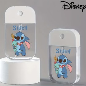 Resim Disney 1 Adet/2 Adet Stitch Taşınabilir Kart Boyu Sprey Şişesi - Beyaz Kapaklı ve Karakter Tasarımlı, Koku İçermeyen, Seyahat Gereçleri, Makyaj & Cilt Bakımı için İdeal, Dayanıklı Şeffaf Malzeme, Disney Hayranları için Mükemmel 