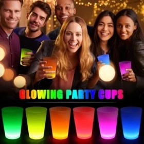 Resim Glow Partisi Bardakları 6 Renk 6 Adet 