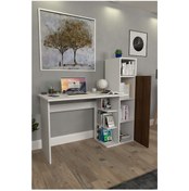 Resim Moonlife Diamond Dolaplı Çalışma Masası Ceviz 