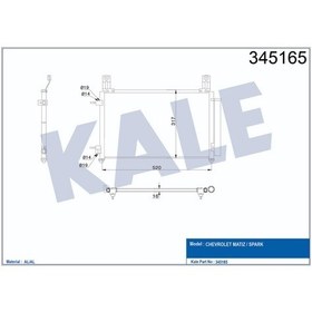 Resim Klima Kondenseri Chevrolet Spark 1.0 1.2 2005- 504641359 