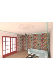 Resim Motifpiyer Lamba Tavan Gobegi 81-Motifli-Yuvarlak-3-Dis-Çitali 