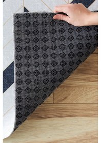 Resim Kaşmir Halı Sare By Kaşmir Halı Tile Yıkanabilir Kaymaz Taban 120X180 CM Salon Mutfak Halısı Yolluk Kilim 