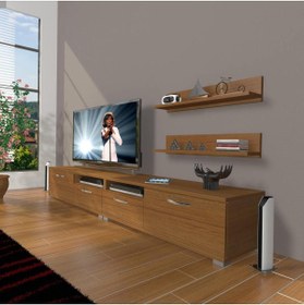 Resim Decoraktiv Eko 220r Mdf Tv Ünitesi Tv Sehpası - Naturel Ceviz 