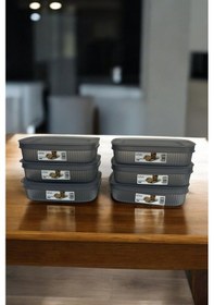 Resim Saklama Kabı, Antrasit, 6'lı Set, 600 Ml Antrasit 