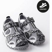 Resim Muggo Tweety Garantili Günlük Ortopedik Hafif Taban Önü Kapalı Cırtlı Unisex Çocuk Sandalet Füme 