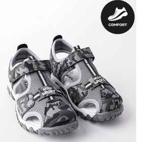 Resim Muggo Tweety Garantili Günlük Ortopedik Hafif Taban Önü Kapalı Cırtlı Unisex Çocuk Sandalet Füme 