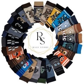 Resim Ragi Store 7'li Mix Desen Penye Dikişsiz Çocuk Soket Çorap Çok Renkli 
