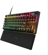 Resim SteelSeries Apex Pro TKL Mekanik Gaming Klavye, Değiştirilebilir Aktivasyon Noktaları, OLED Ekran, RGB, PBT Tuş Başlıkları, USB-C İngilizce QWERTY 
